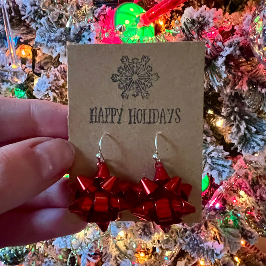 Metal Bow Earrings