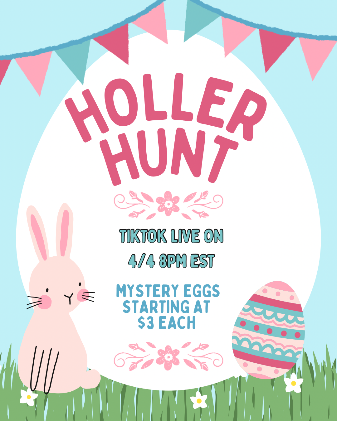 Holler Egg Hunt - TikTok Live Mystery Eggs