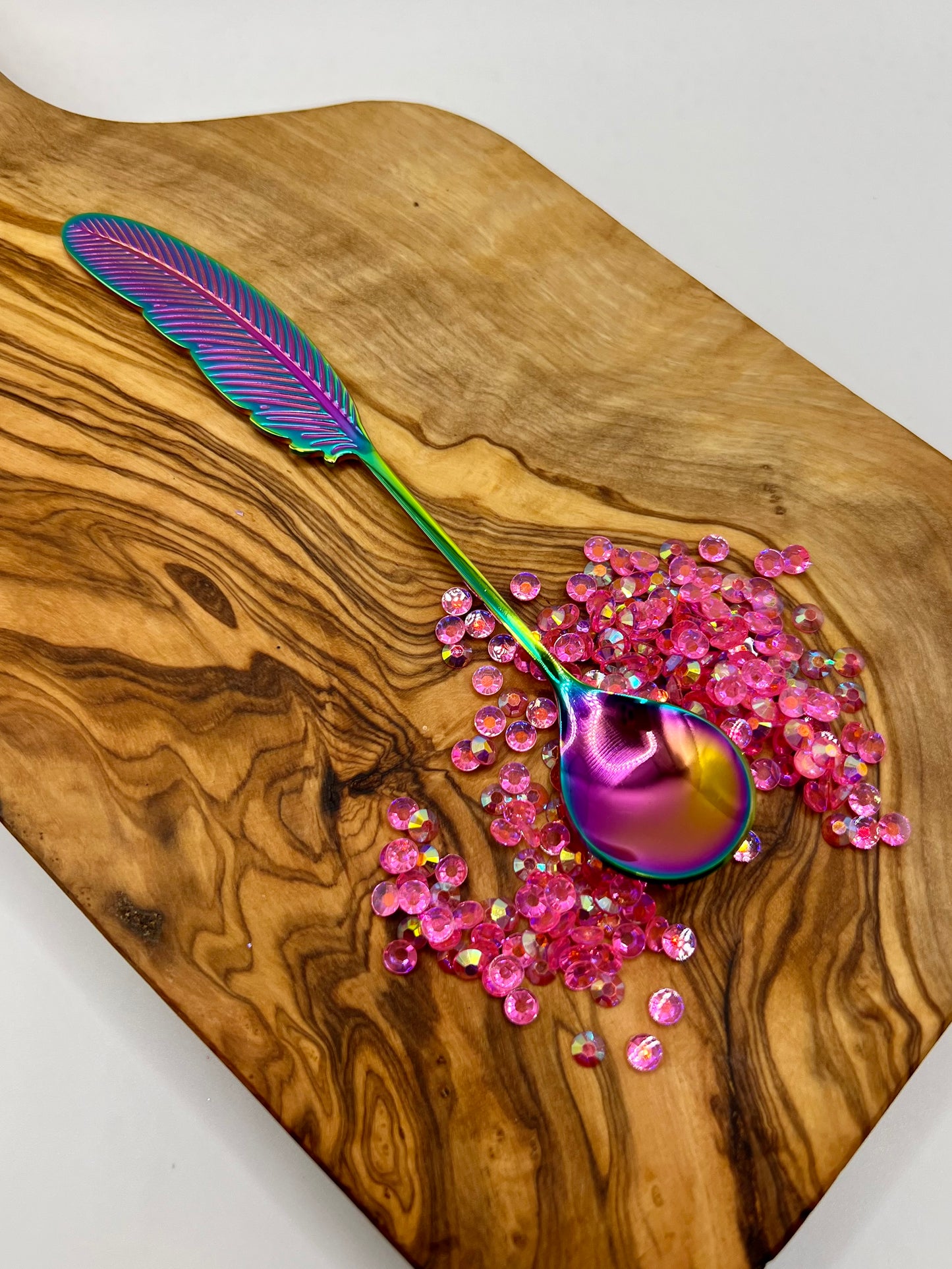 Feather Glitter Spoon