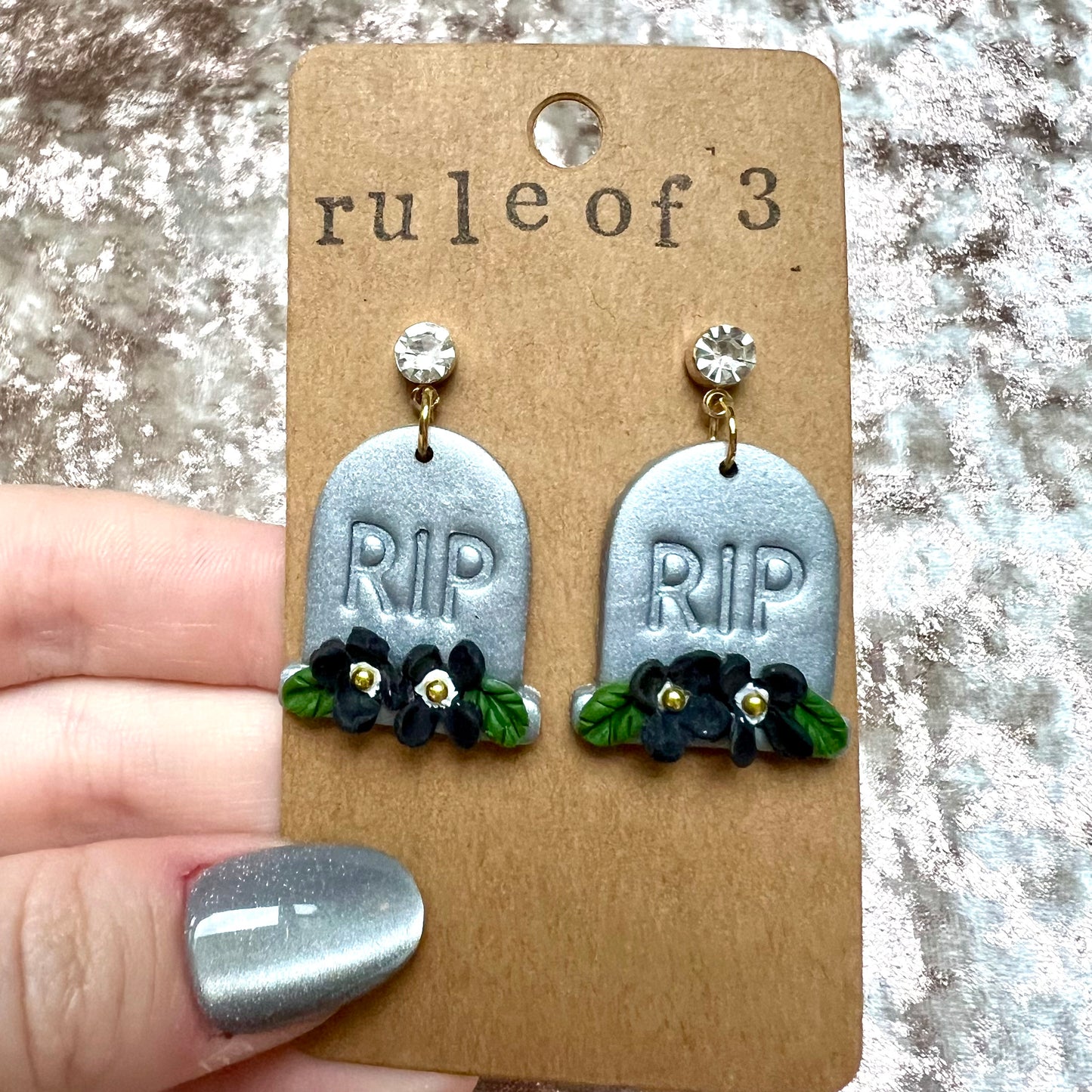 RIP Headstone Dangles * Made to Order