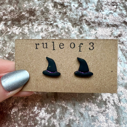 Witch Hat Studs * Made to Order