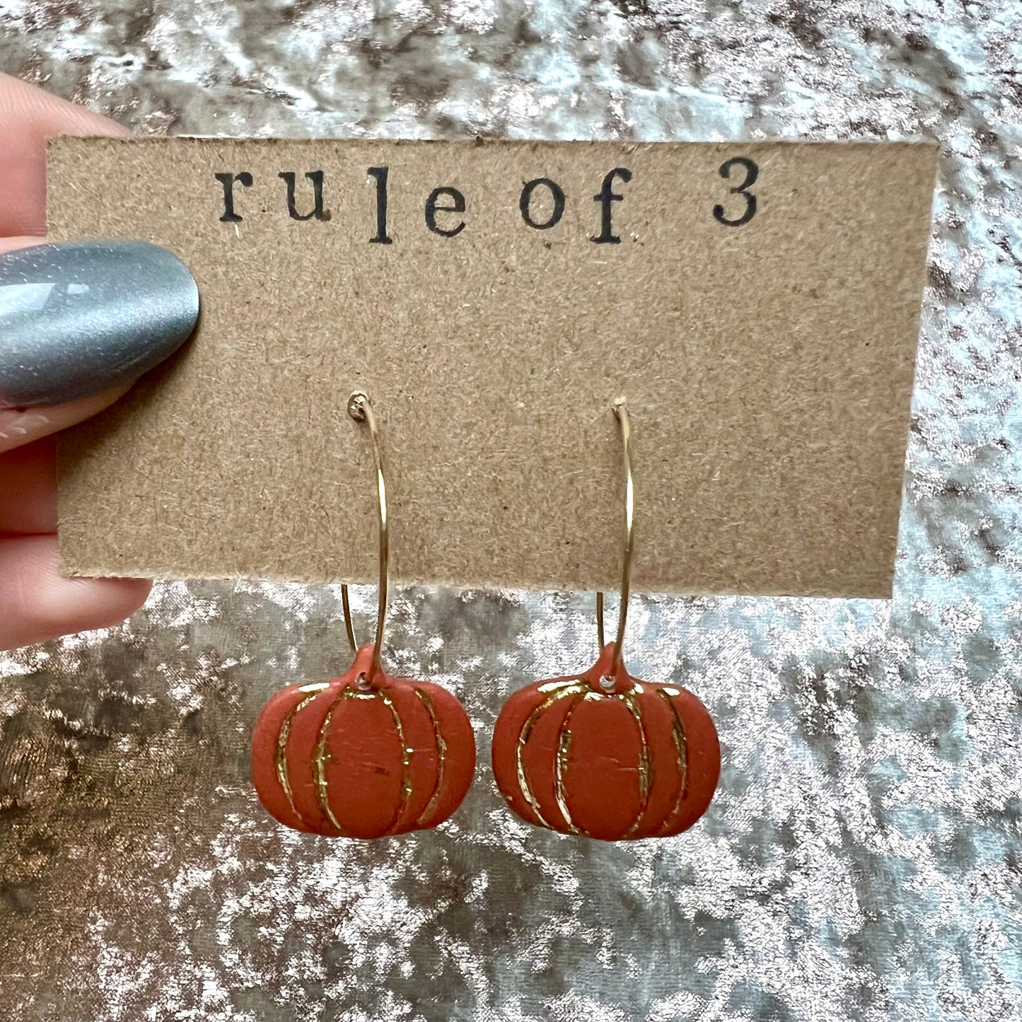 Pumpkin Hoop Dangles * Made to Order