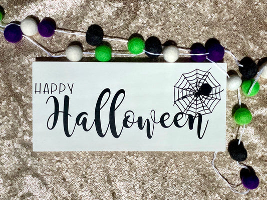 Happy Halloween Wood Sign * Made to Order