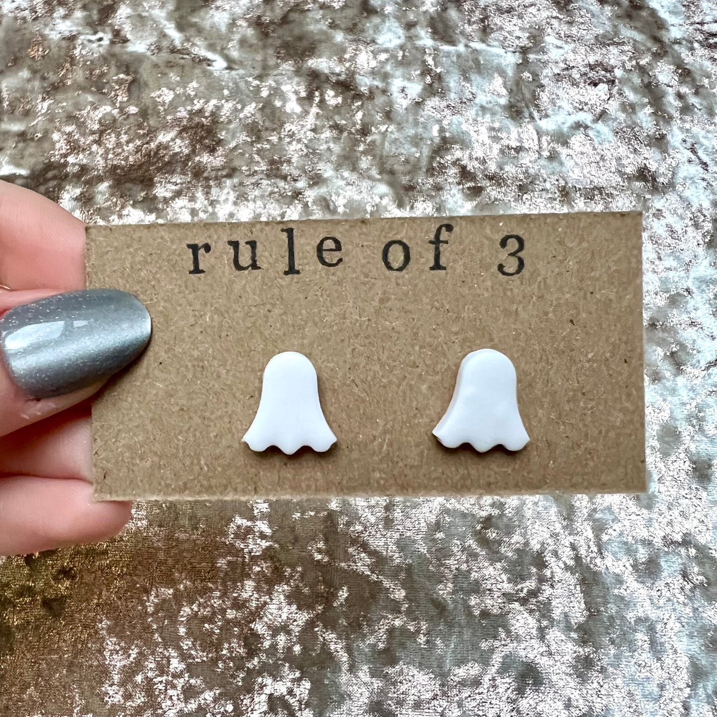Ghost Studs * Made to Order