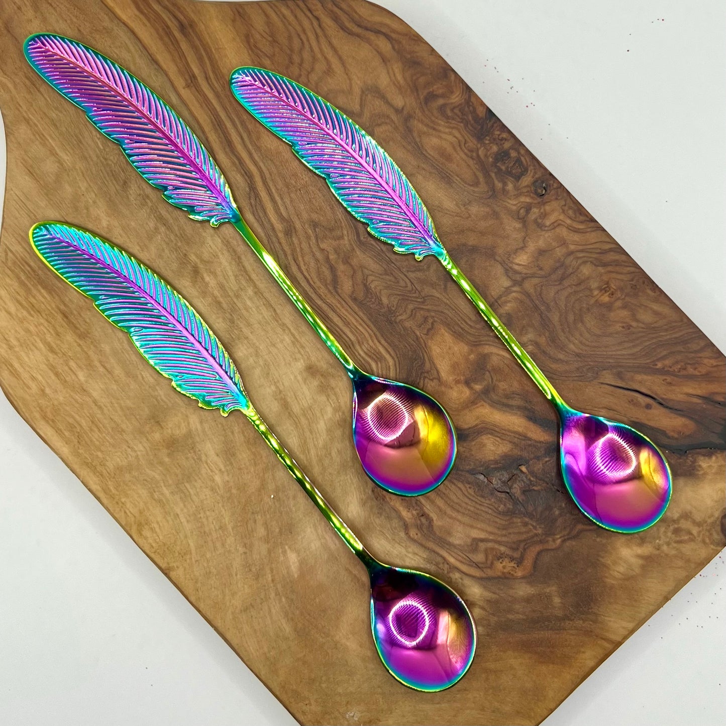 Feather Glitter Spoon