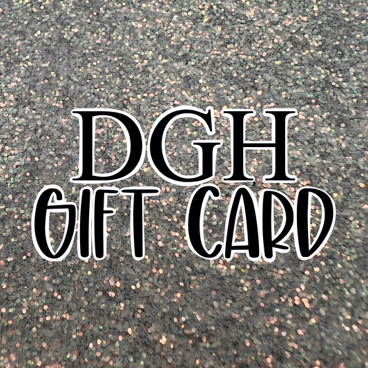 Down Glitter Holler Gift Card